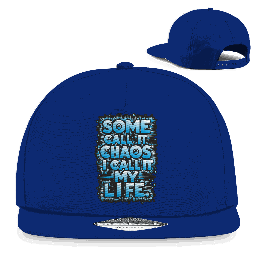 Division420 Snapback Cap My Life aus Baumwoll-Twill mit flachem Schirm und Retro-Snapbackverschluss