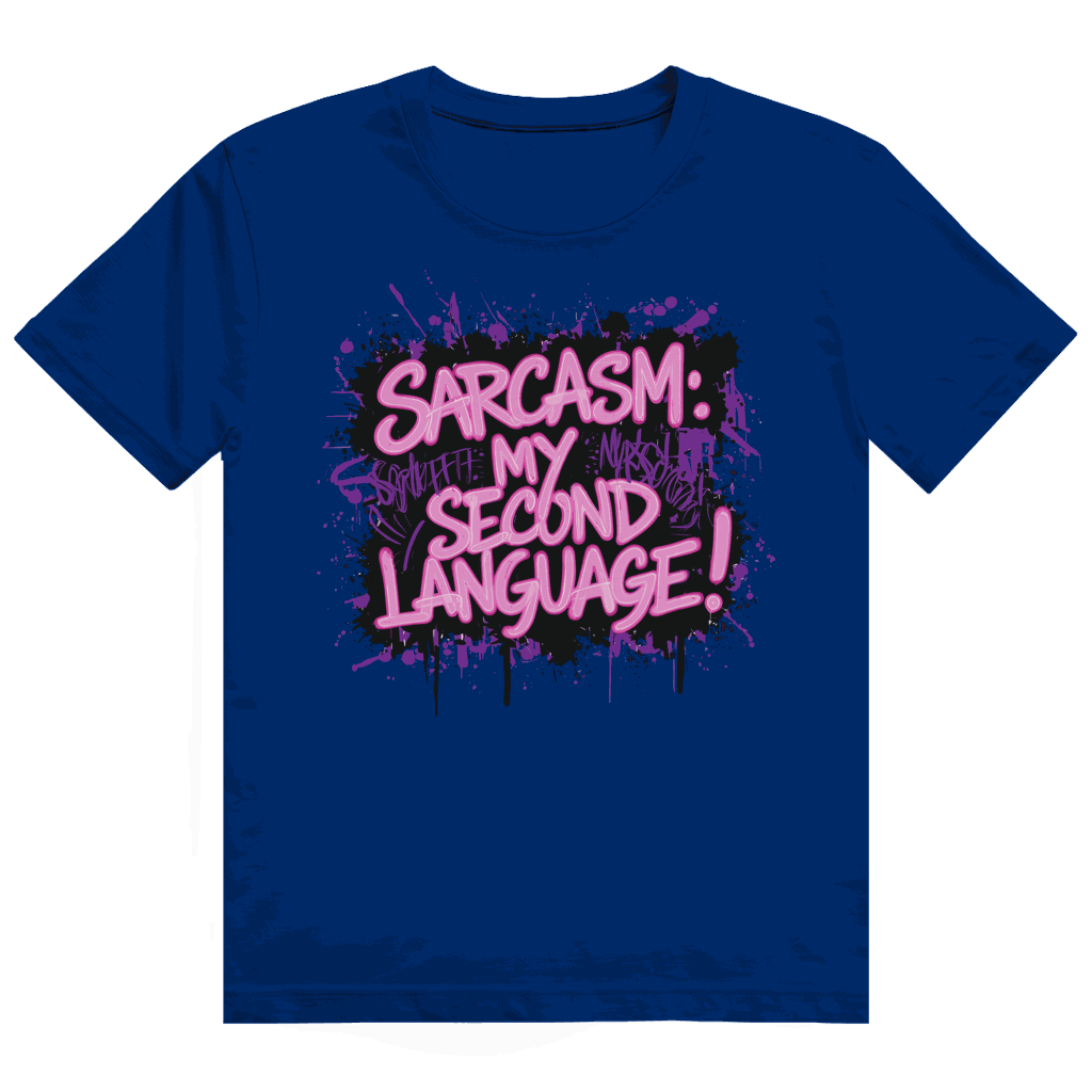 Heavy Cotton T-Shirt - Sarcasm, second language | Division420®