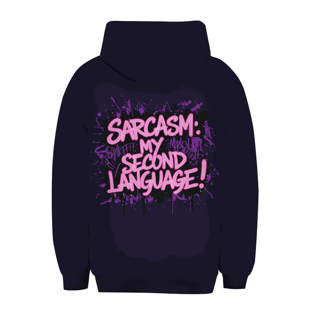 Unisex Oversize Hoodie - Sarcasm, second language | Division420®