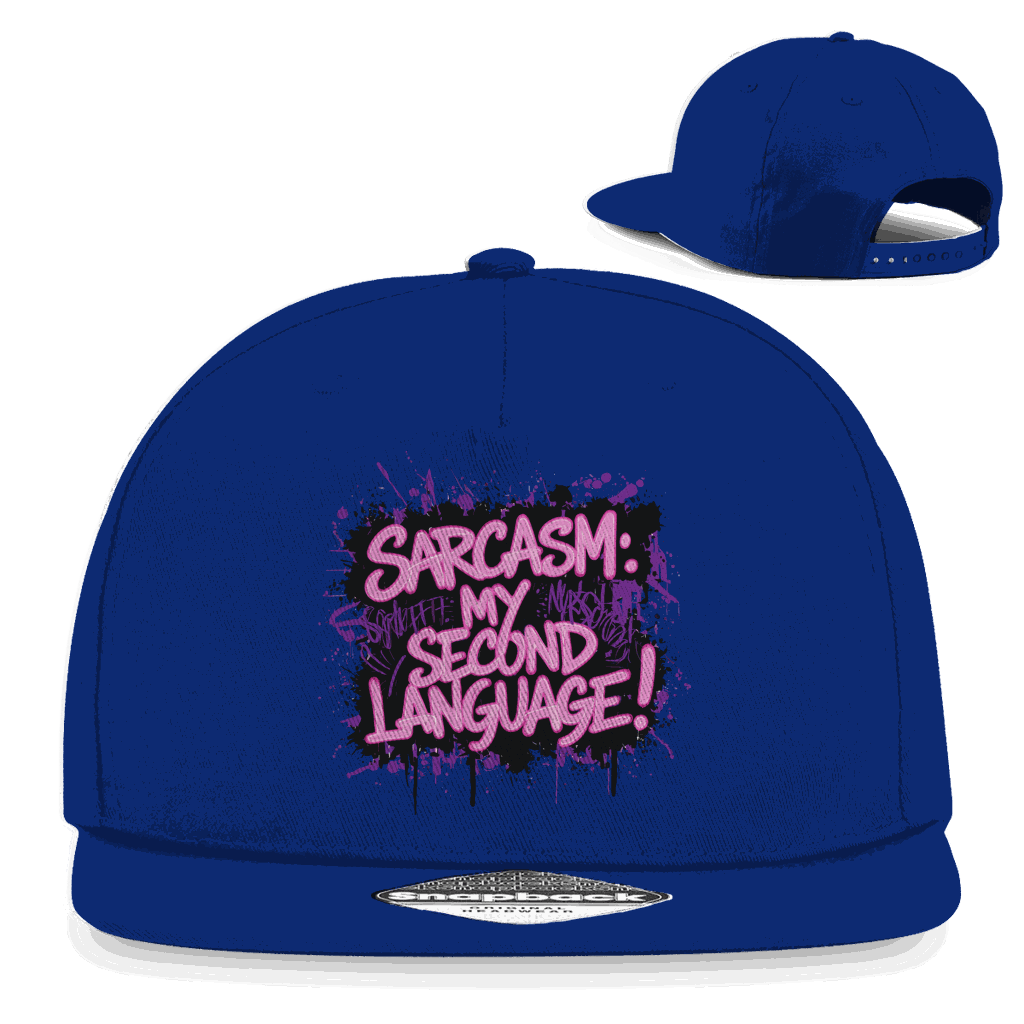 Snapback Rapper Cap - Sarcasm, second language | Division420®