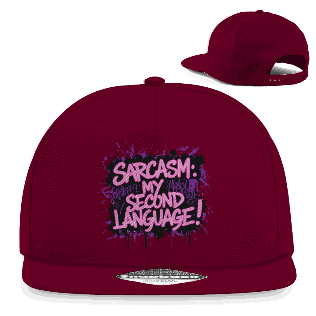 Snapback Rapper Cap - Sarcasm, second language | Division420®