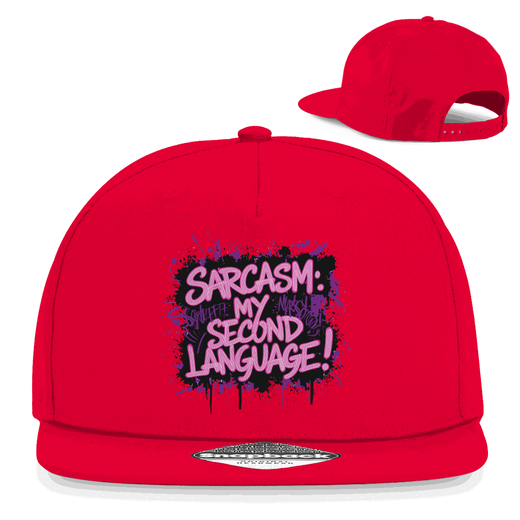 Snapback Rapper Cap - Sarcasm, second language | Division420®