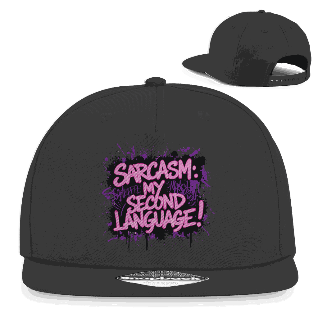 Snapback Rapper Cap - Sarcasm, second language | Division420®