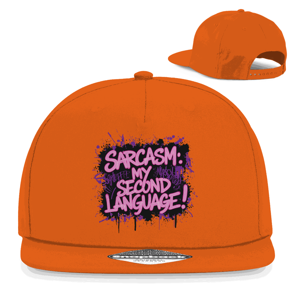 Snapback Rapper Cap - Sarcasm, second language | Division420®