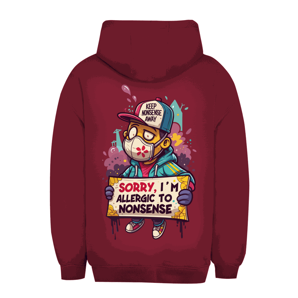 Unisex Oversize Hoodie - Allergic to Nonsense | Division420®