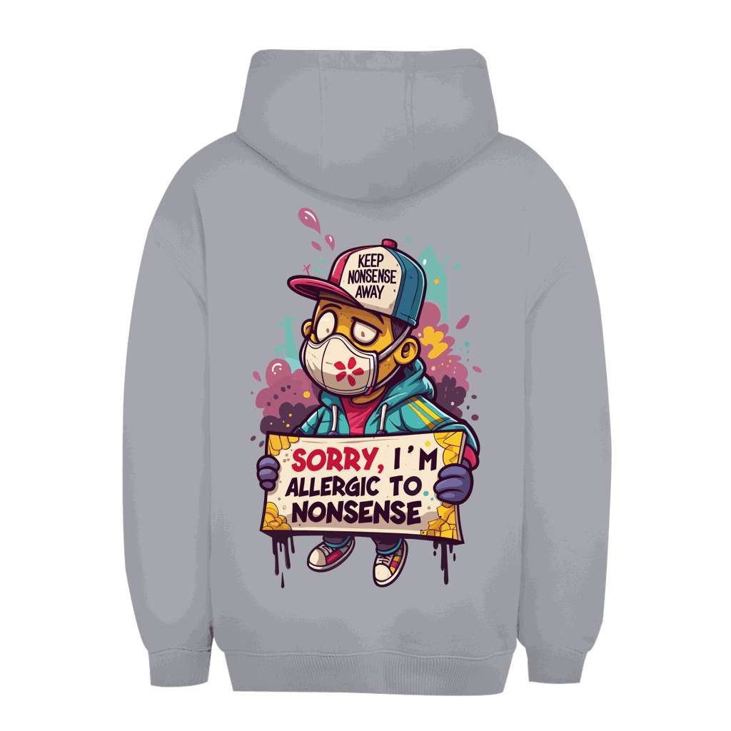 Unisex Oversize Hoodie - Allergic to Nonsense | Division420®