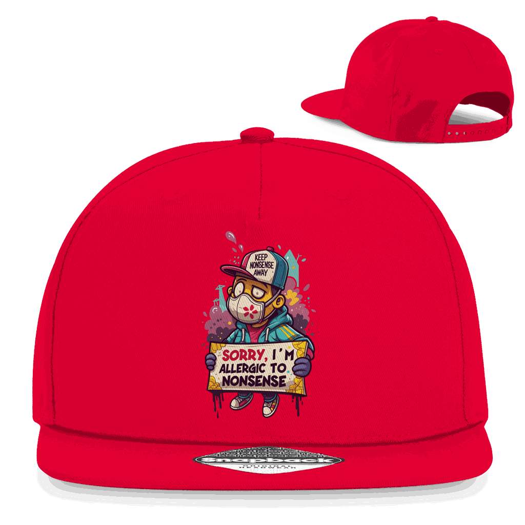 Snapback Rapper Cap - Allergic to Nonsense | Division420®