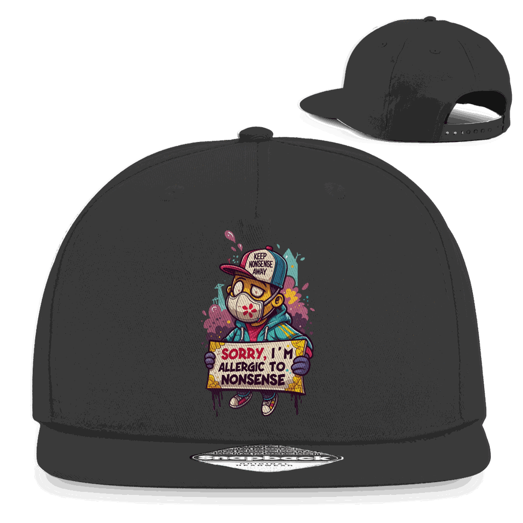 Snapback Rapper Cap - Allergic to Nonsense | Division420®
