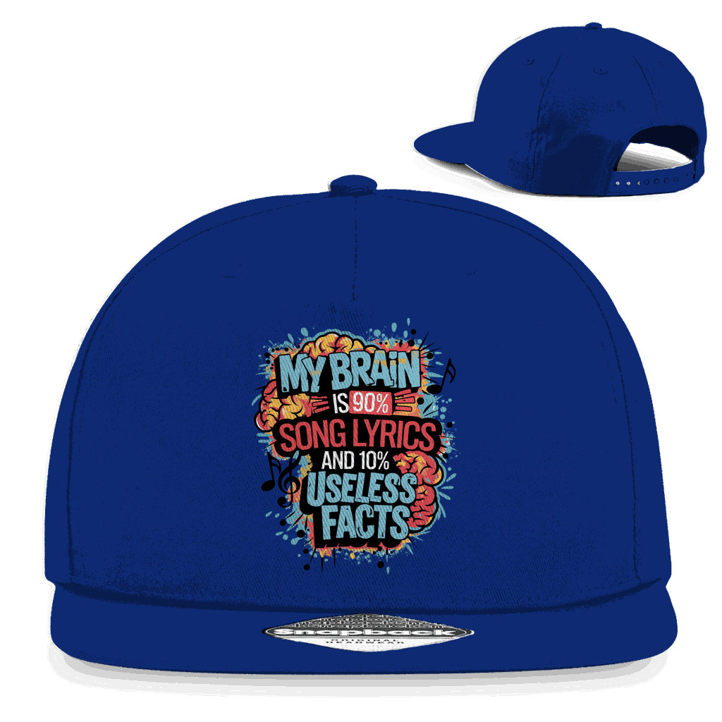 Snapback Rapper Cap - My Brain is 90% Song Lyrics | Division420®