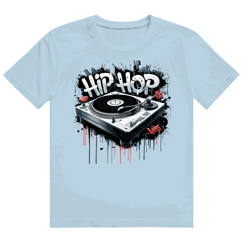 Heavy Cotton T-Shirt - Hip Hop Turntable | Division420®