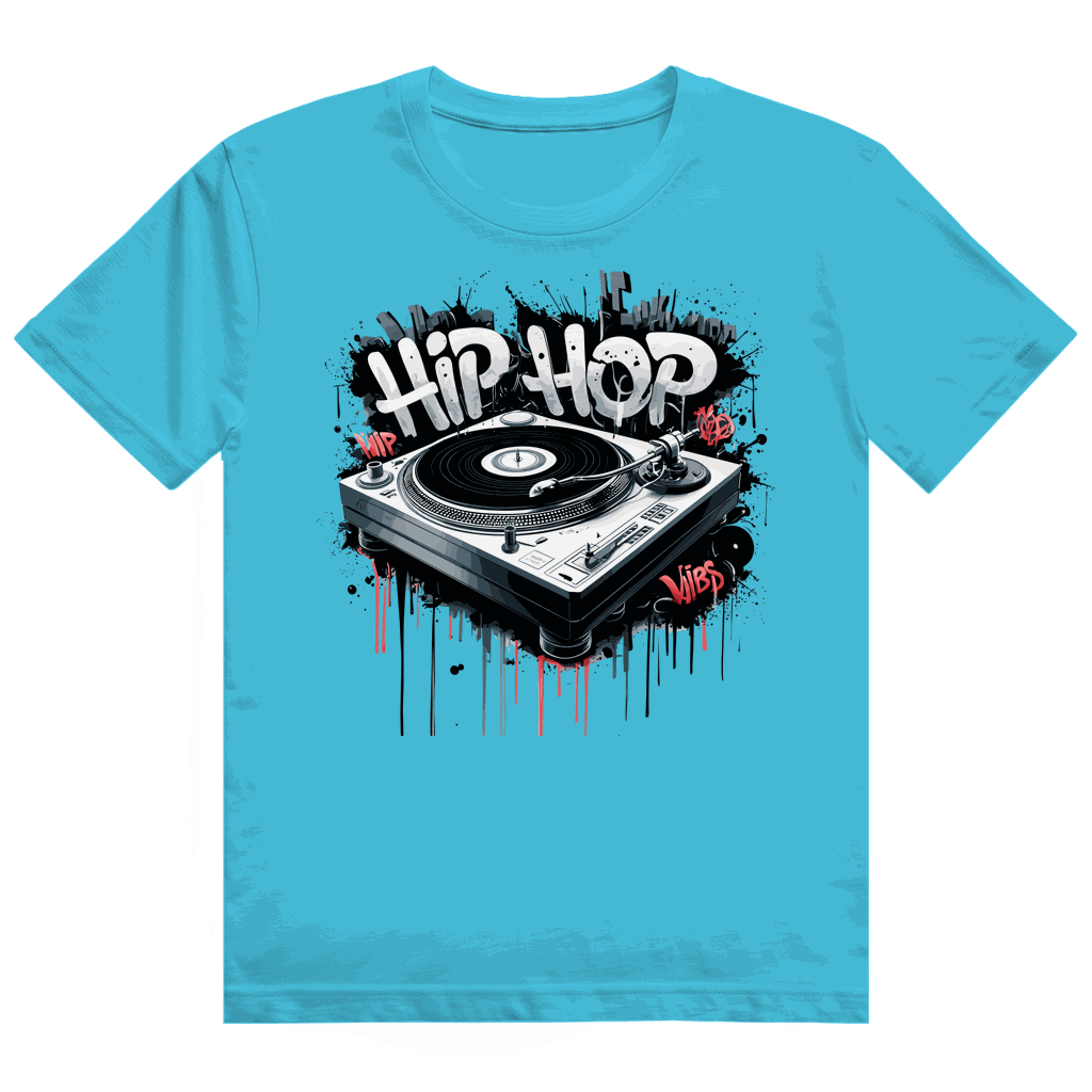 Heavy Cotton T-Shirt - Hip Hop Turntable | Division420®