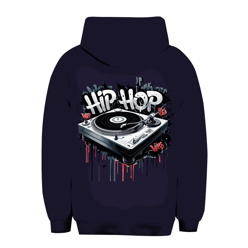 Unisex Oversize Hoodie - Hip Hop Turntable | Division420®