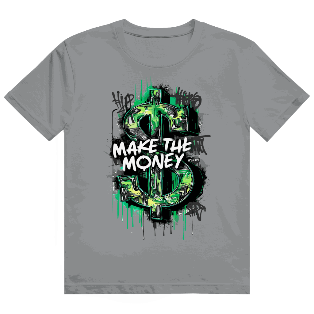 Division420 Heavy Cotton T-Shirt Make the Money aus 100% Baumwolle mit modernem Tubular Fit und nachhaltiger Produktion