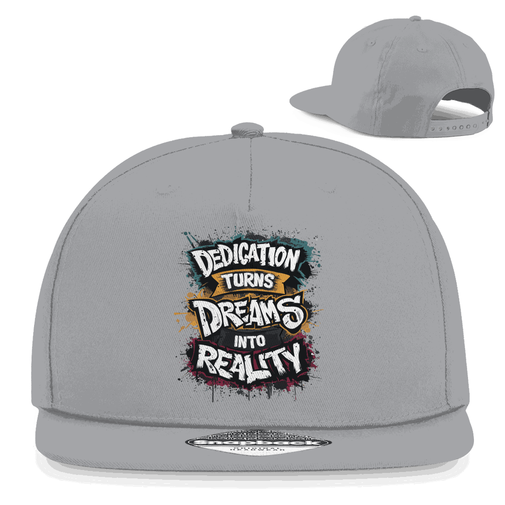 Division420 Snapback Rapper Cap aus Baumwoll-Twill mit flachem Schirm und Retro-Snapbackverschluss