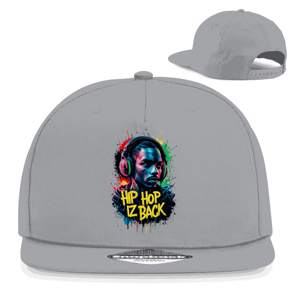 Division420 Snapback Cap aus Baumwolle mit flachem Schirm und Retro-Snapback-Verschluss für Hip Hop Style