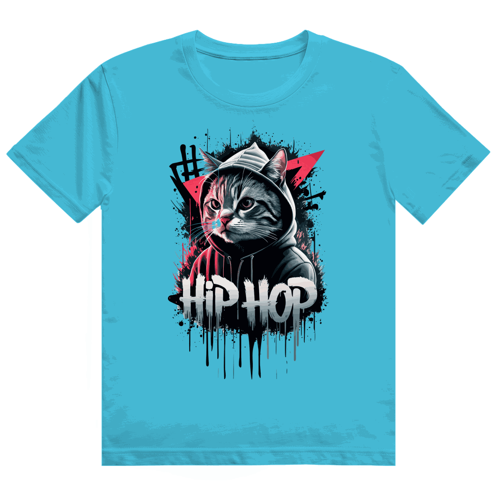 Heavy Cotton T-Shirt - Hip Hop Cat | Division420®