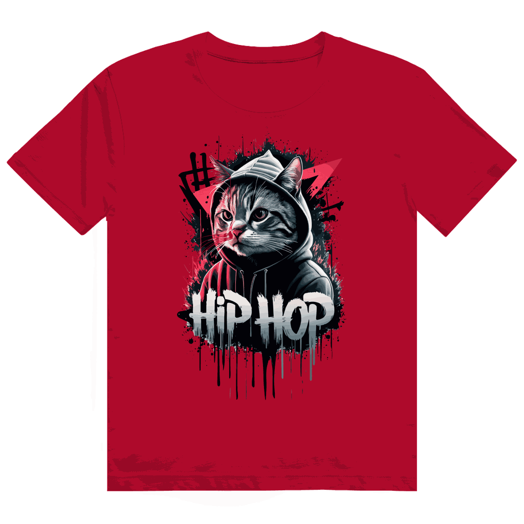 Heavy Cotton T-Shirt - Hip Hop Cat | Division420®