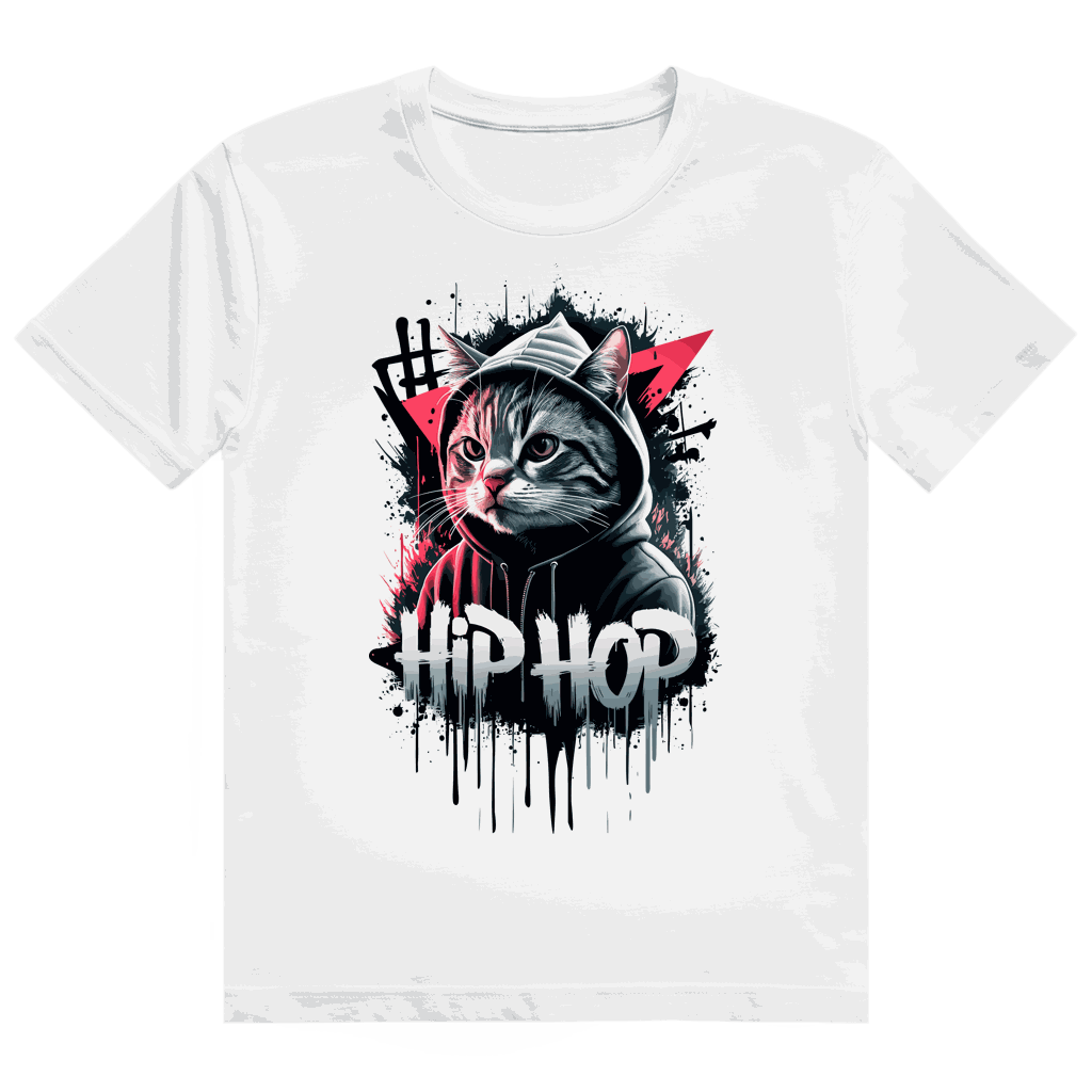 Heavy Cotton T-Shirt - Hip Hop Cat | Division420®