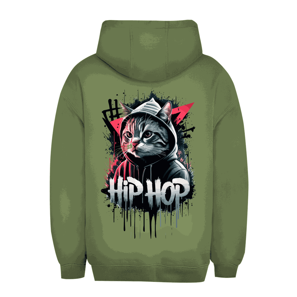 Unisex Oversize Hoodie - Hip Hop Cat | Division420®