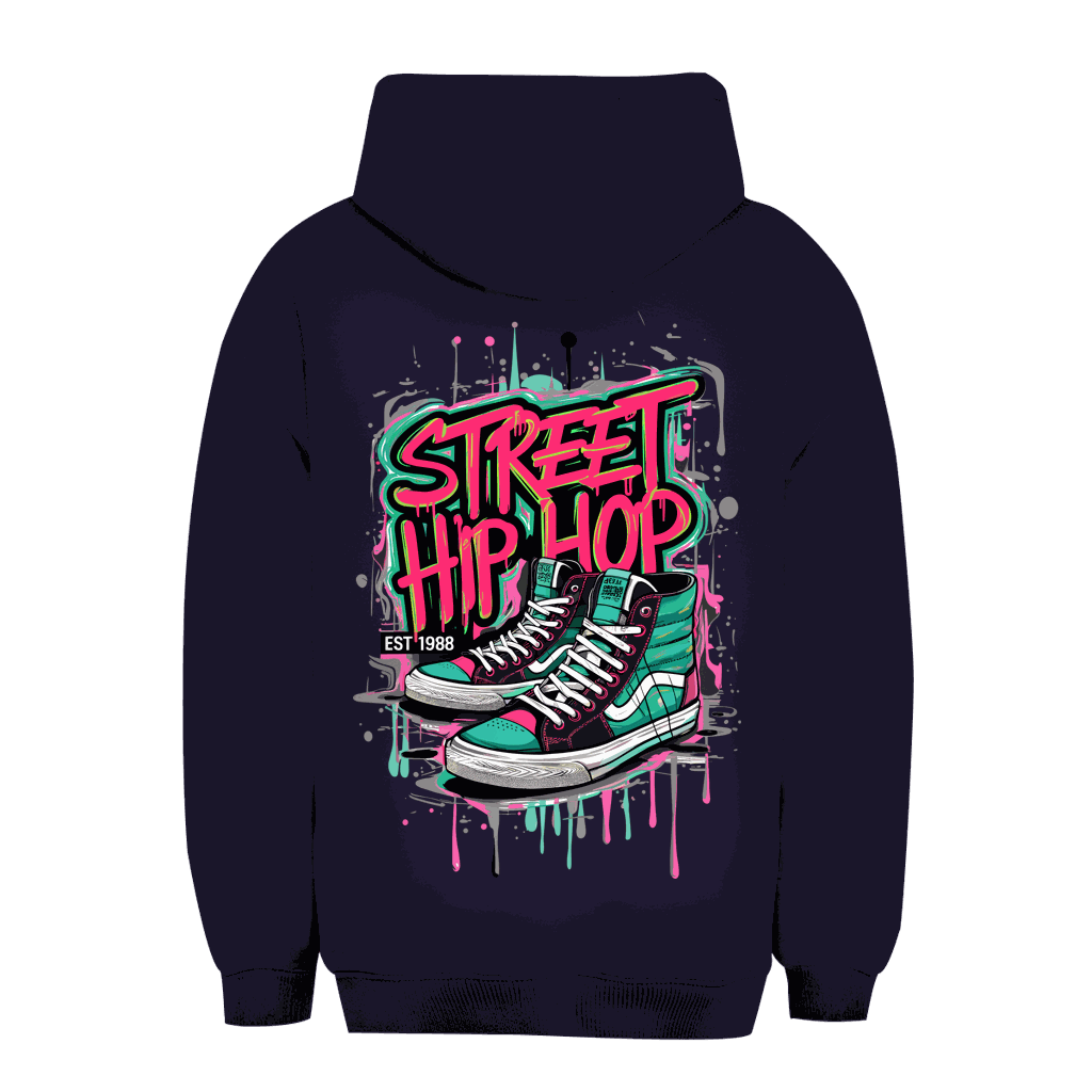 Unisex Oversize Hoodie von Division420 in Street Hip Hop Stil mit Kapuze und Kängurutasche
