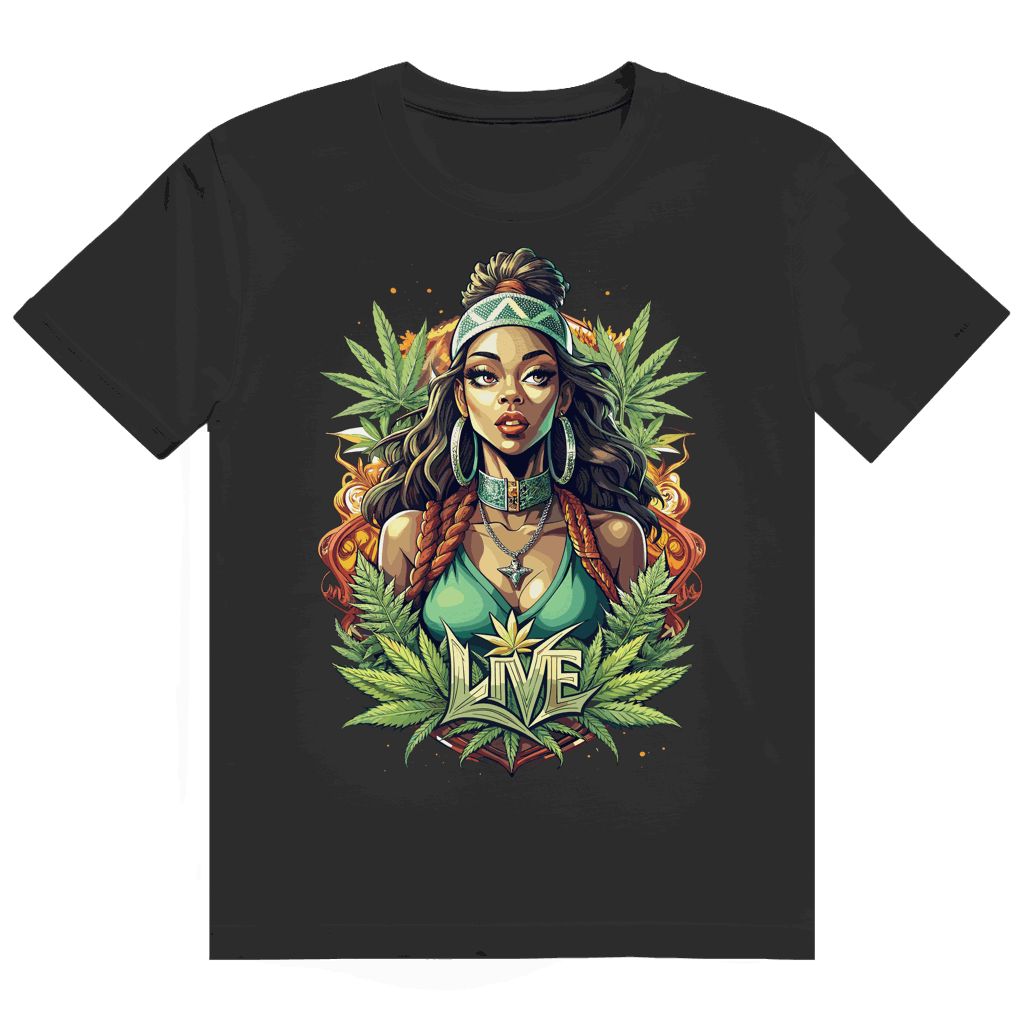 Heavy Cotton T-Shirt - Live Weed Art | Division420®