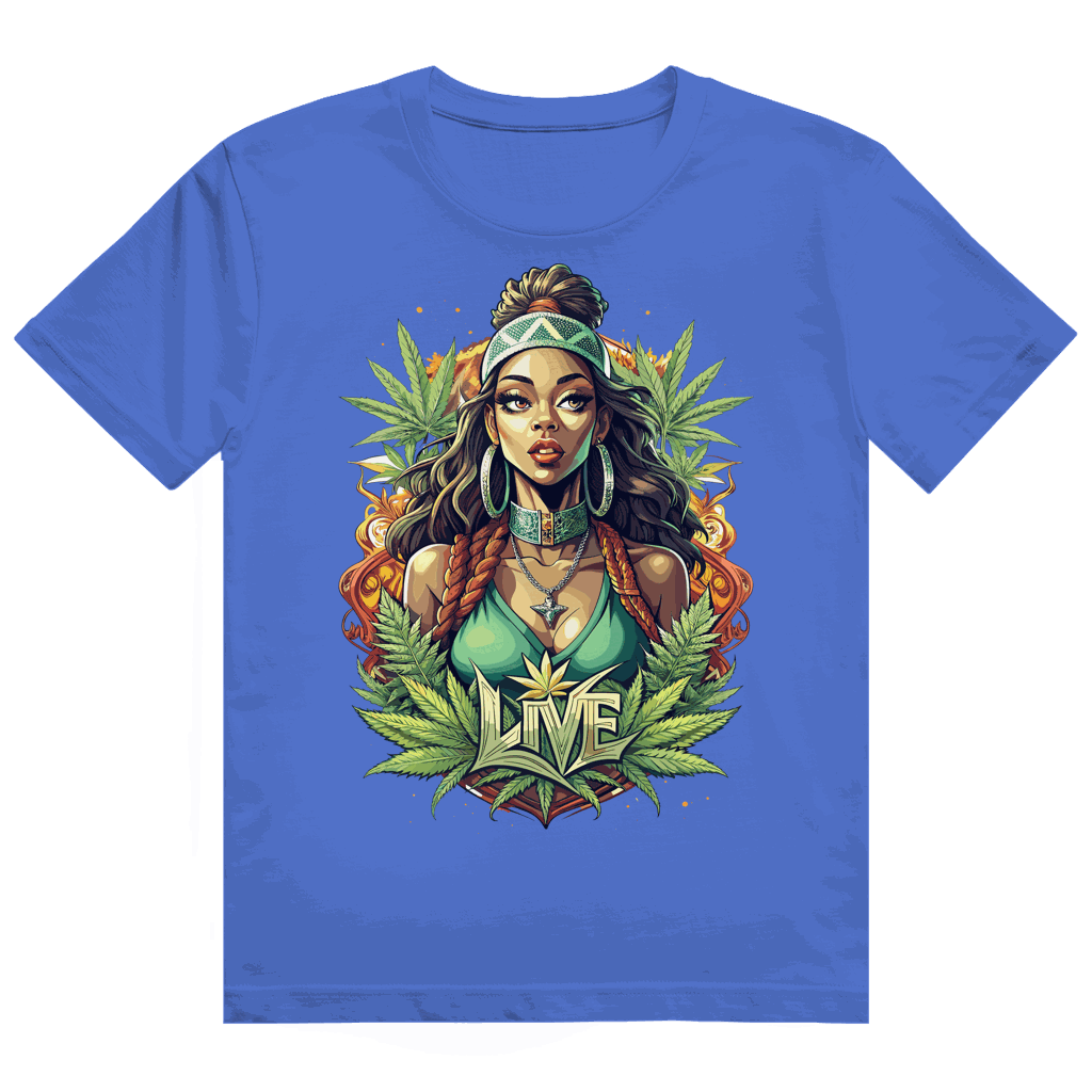 Heavy Cotton T-Shirt - Live Weed Art | Division420®