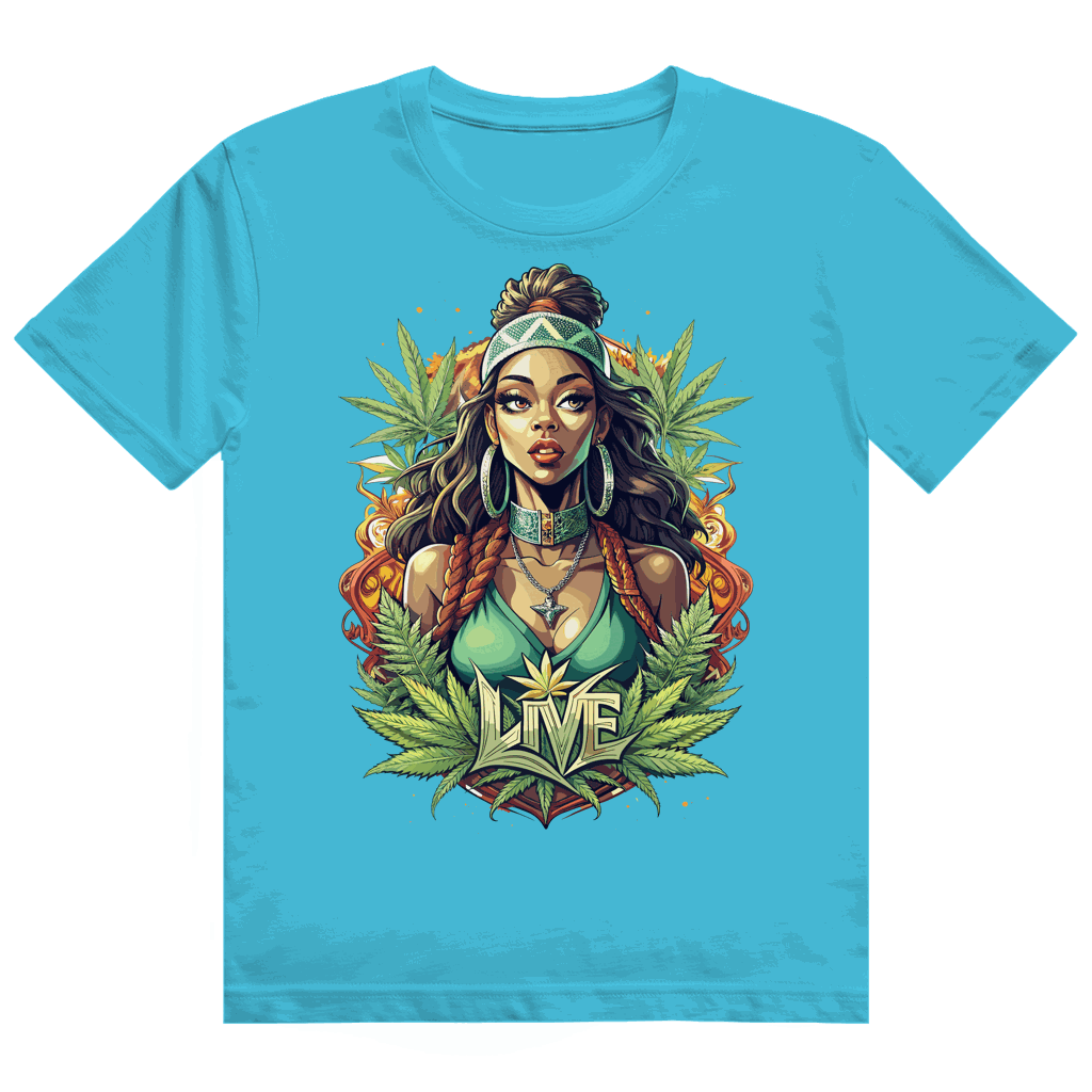 Heavy Cotton T-Shirt - Live Weed Art | Division420®