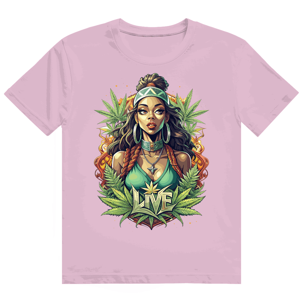 Heavy Cotton T-Shirt - Live Weed Art | Division420®