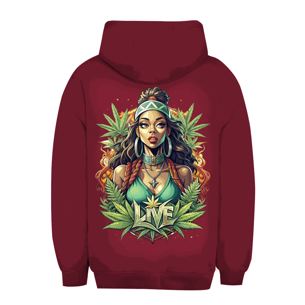 Unisex Oversize Hoodie - Live Weed Art | Division420®