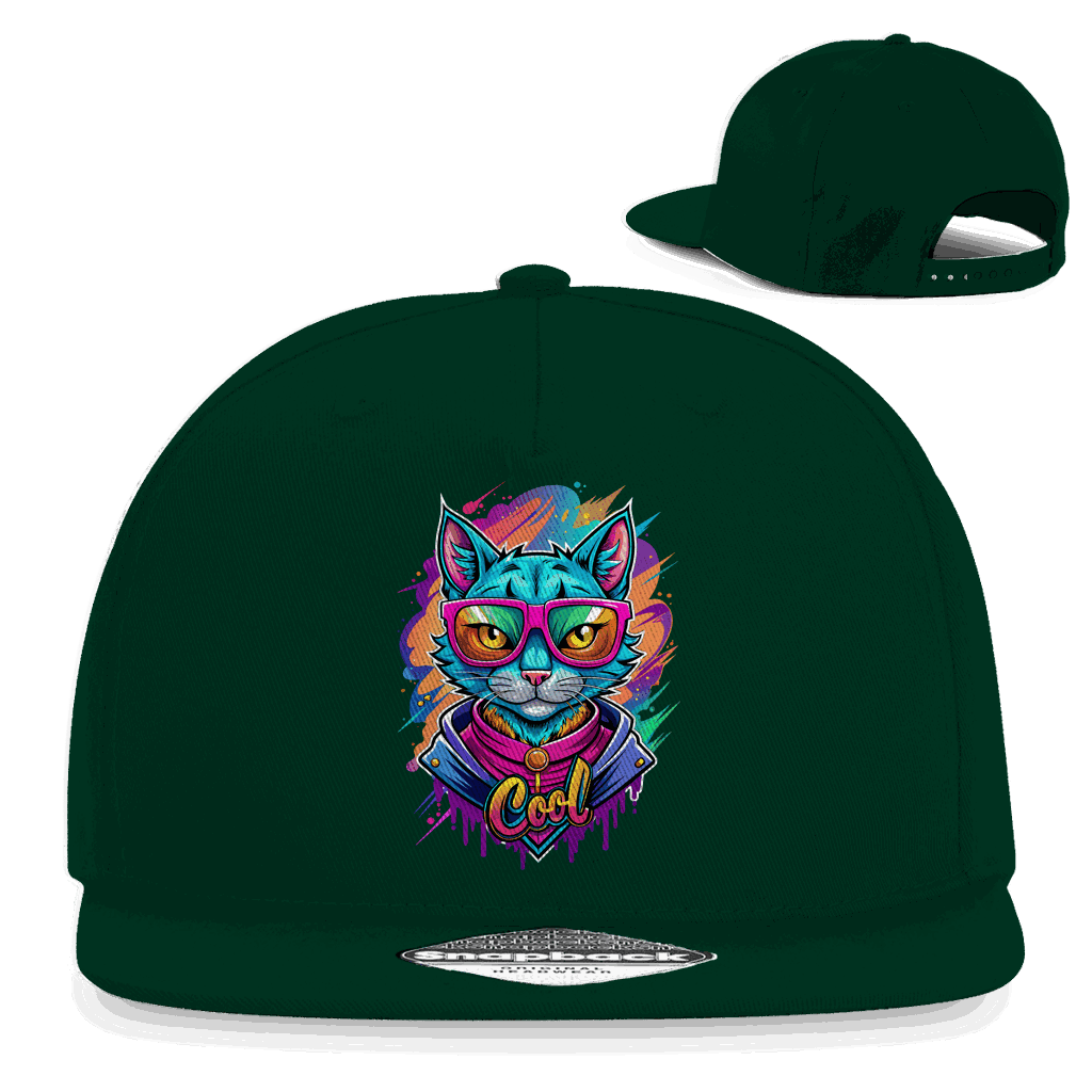 Snapback Rapper Cap - Cat Cool | Division420®