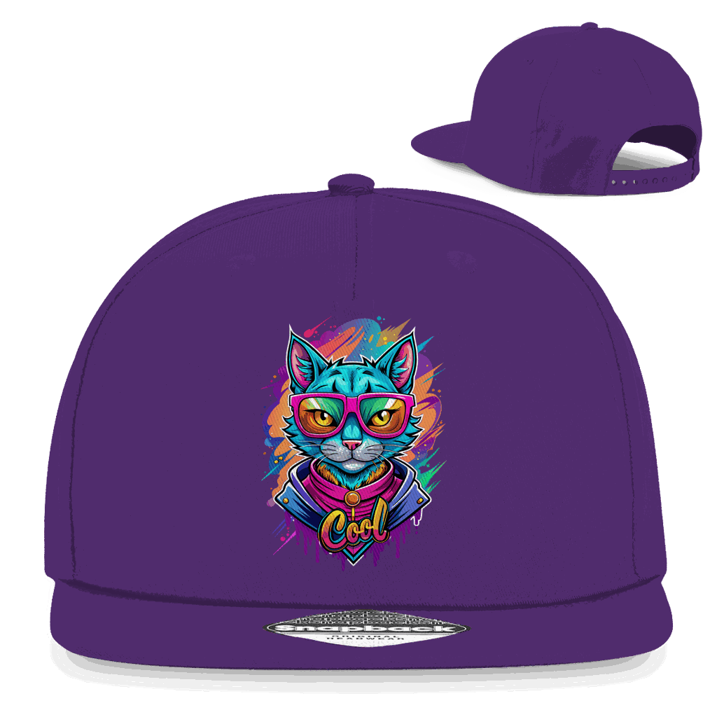 Snapback Rapper Cap - Cat Cool | Division420®