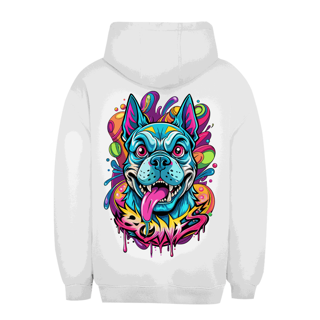 Unisex Oversize Hoodie Bones von Division420 in urbanem Style mit Kapuze und Kängurutasche