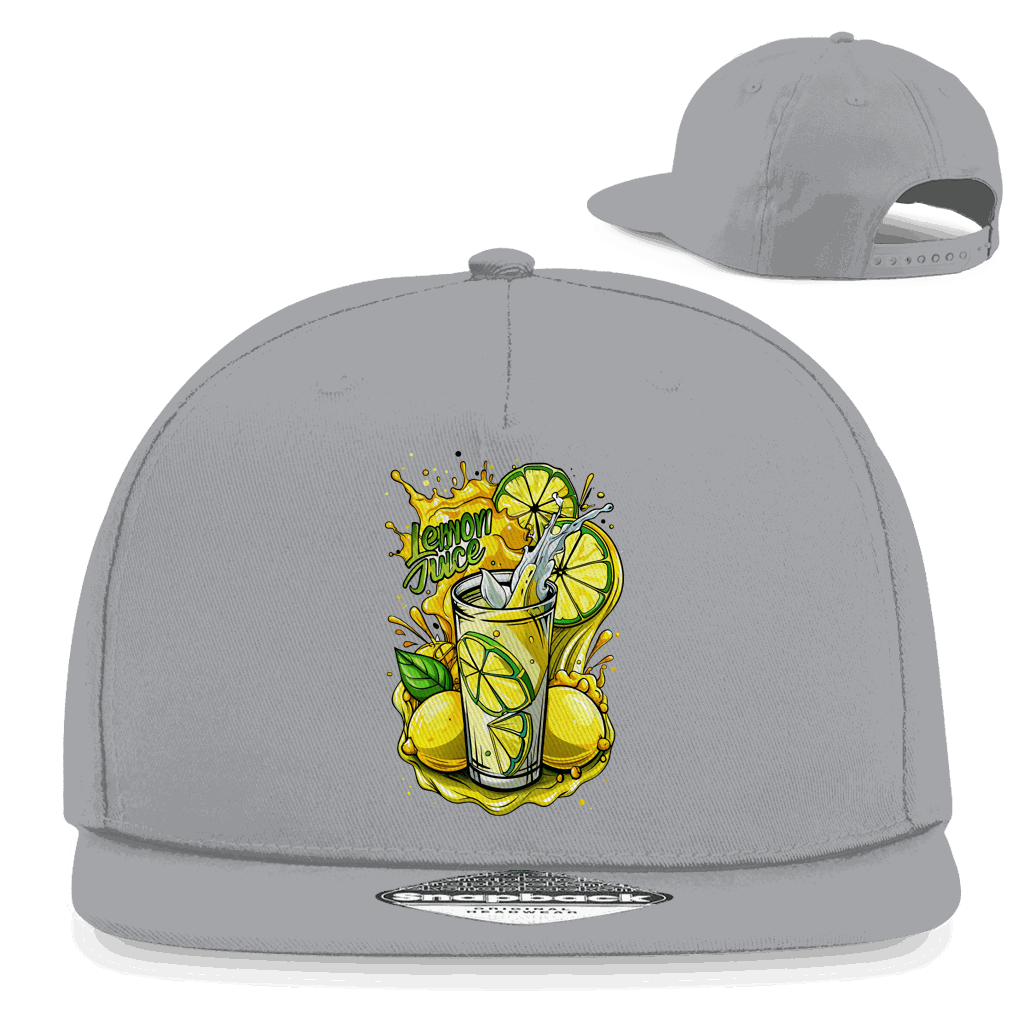 Division420 Snapback Cap Lemon Juce aus Baumwoll-Twill mit flachem Schirm und Retro-Snapback-Verschluss