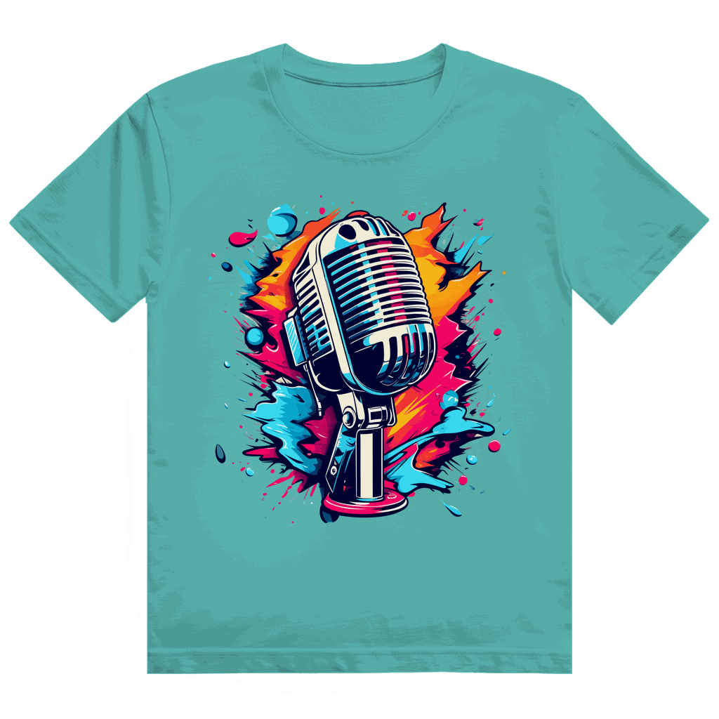Heavy Cotton T-Shirt - Mic Art Print | Division420®