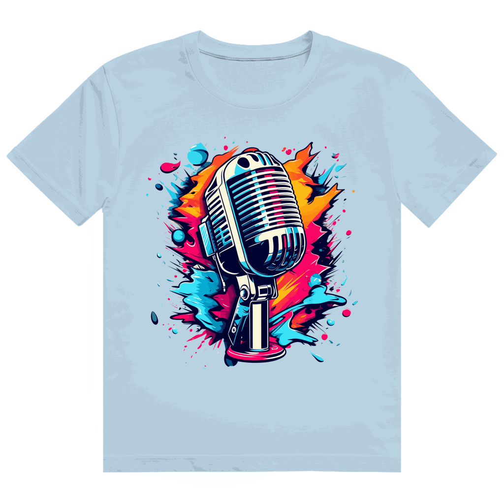 Heavy Cotton T-Shirt - Mic Art Print | Division420®