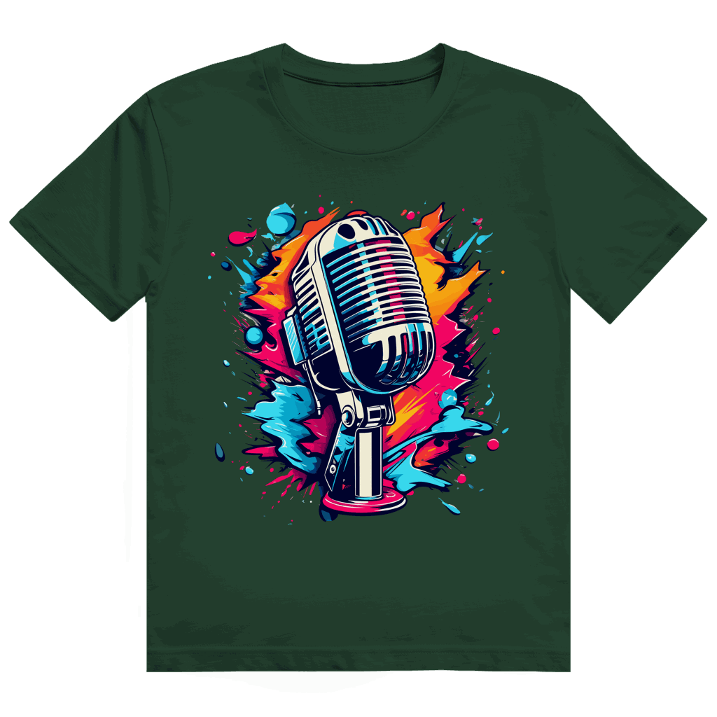 Heavy Cotton T-Shirt - Mic Art Print | Division420®
