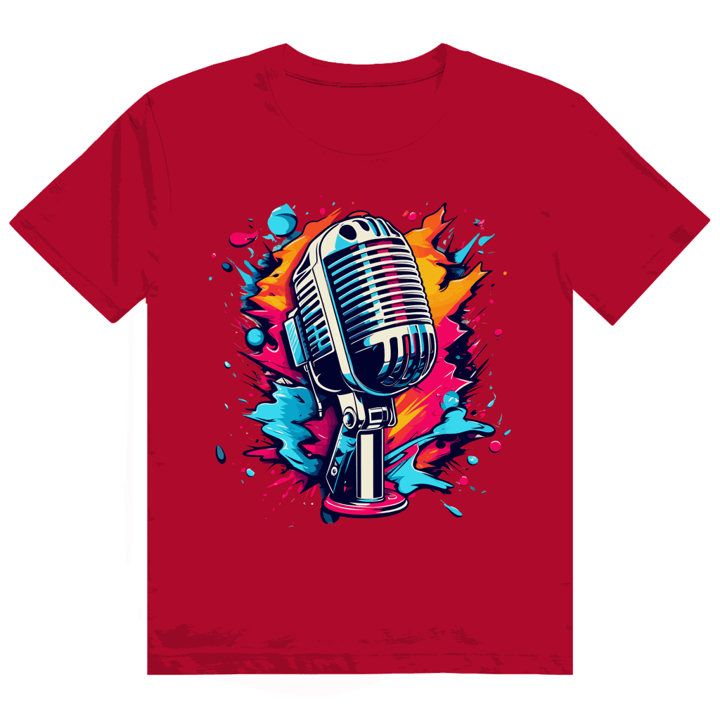 Heavy Cotton T-Shirt - Mic Art Print | Division420®