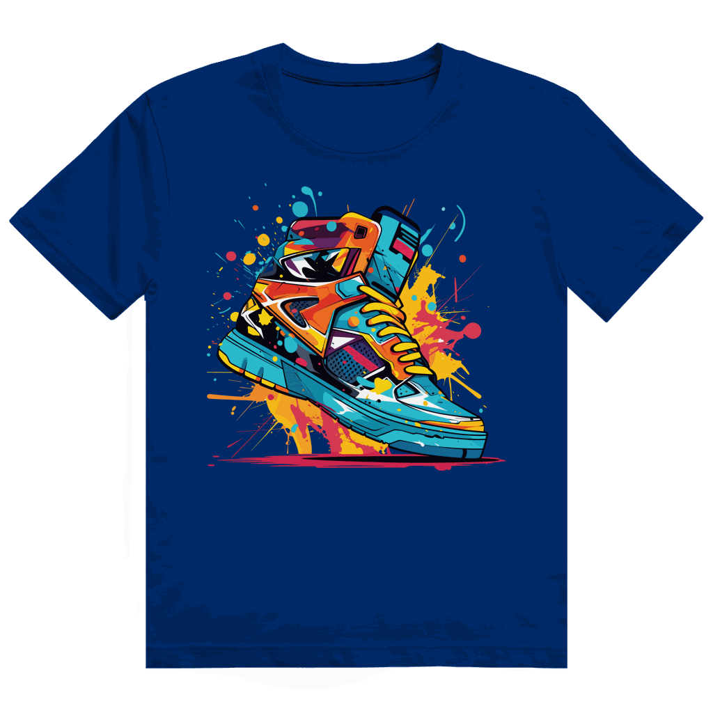 Heavy Cotton T-Shirt - Sneaker Art Print | Division420®