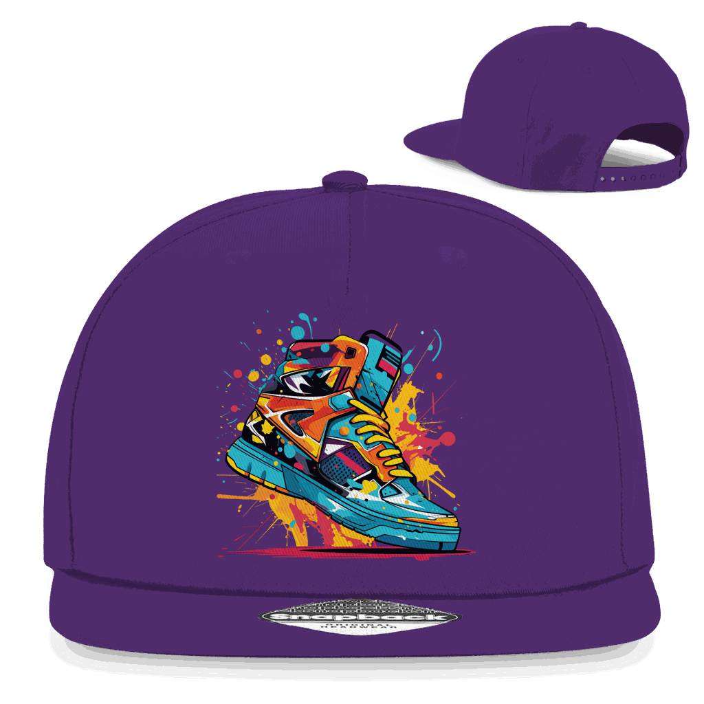 Snapback Rapper Cap - Sneaker Art Print | Division420®