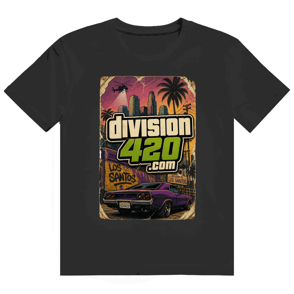 Heavy Cotton T-Shirt Los Santos unisex aus 100% Baumwolle mit robustem Rippkragen und modernem Tubular Fit