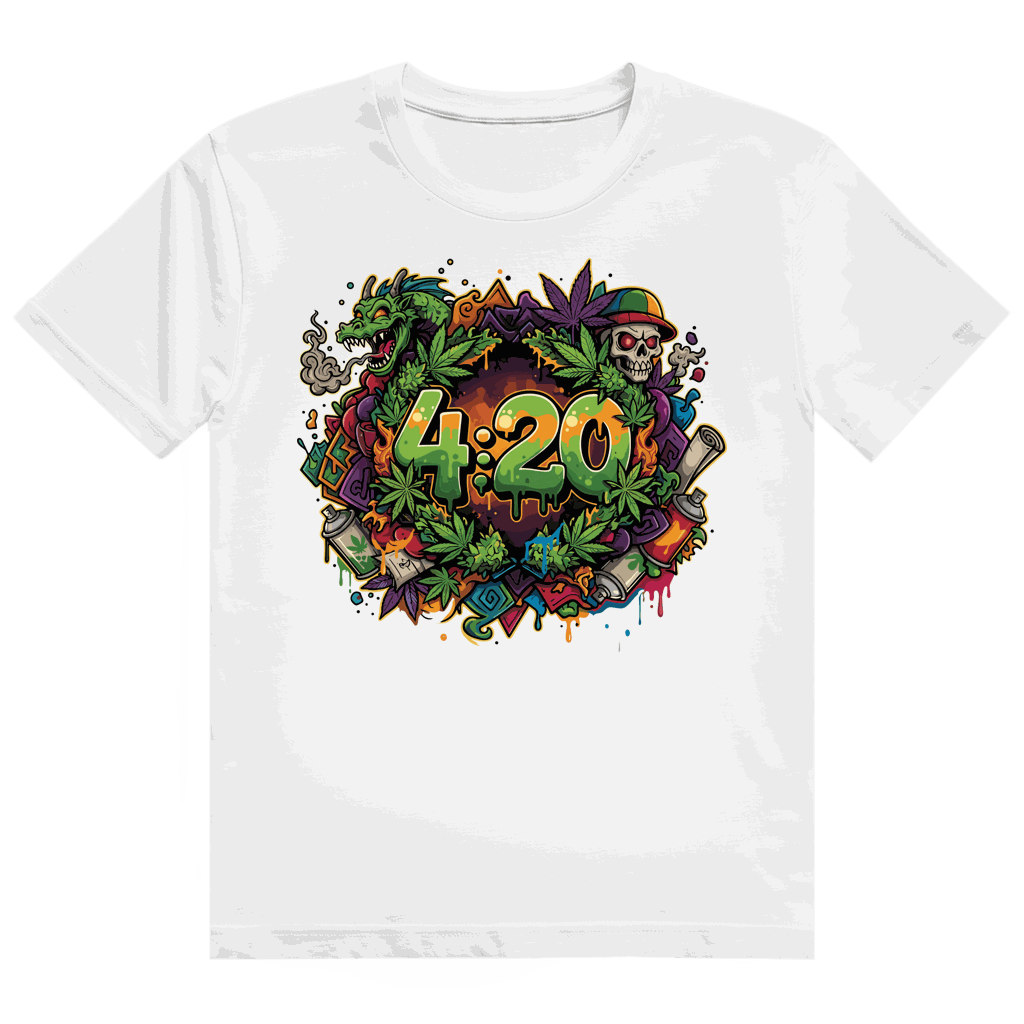 Heavy Cotton T-Shirt - 420 Graffiti | Division420®