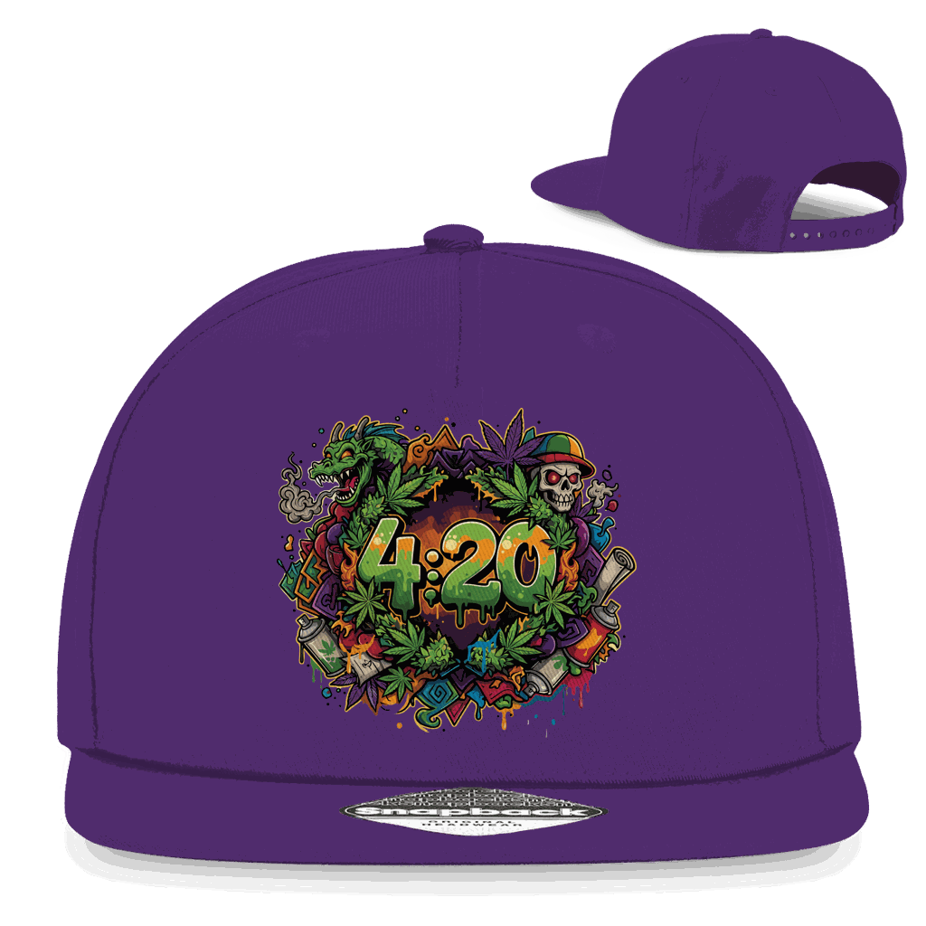 Snapback Rapper Cap - 420 Graffiti | Division420®