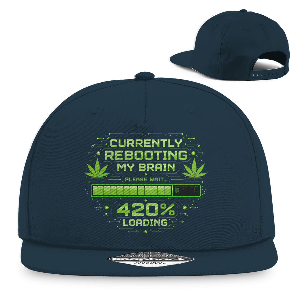 Division420 Snapback Rapper Cap 420 Loading aus Baumwoll-Twill mit 5-Panel Design und flachem Schirm