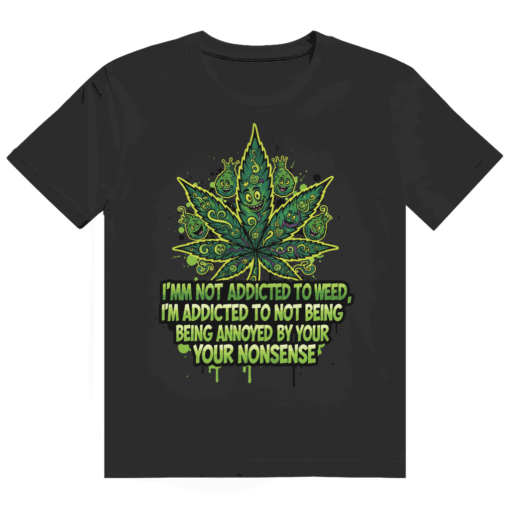 Heavy Cotton T-Shirt - Addicted to Weed | Division420®