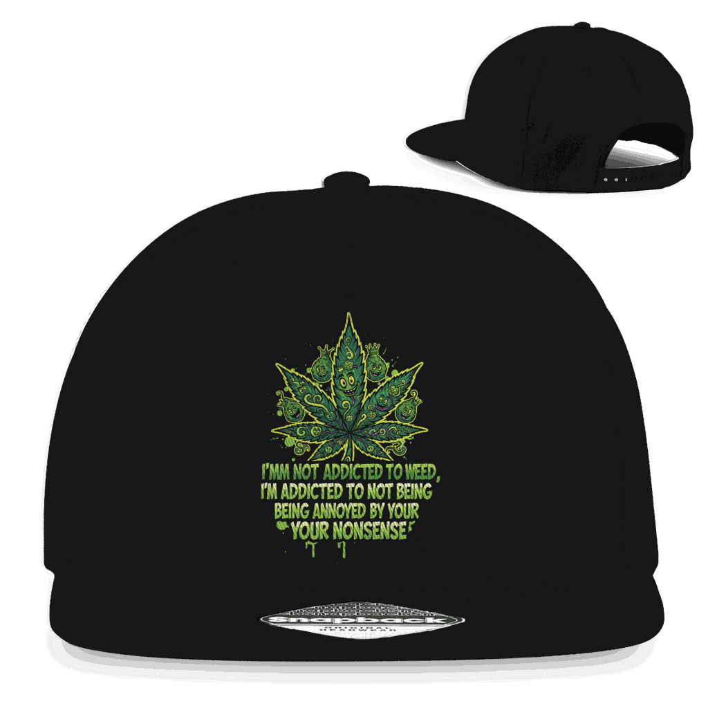Snapback Rapper Cap - Addicted to Weed | Division420®