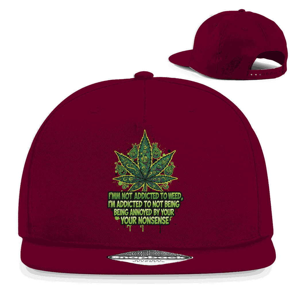 Snapback Rapper Cap - Addicted to Weed | Division420®