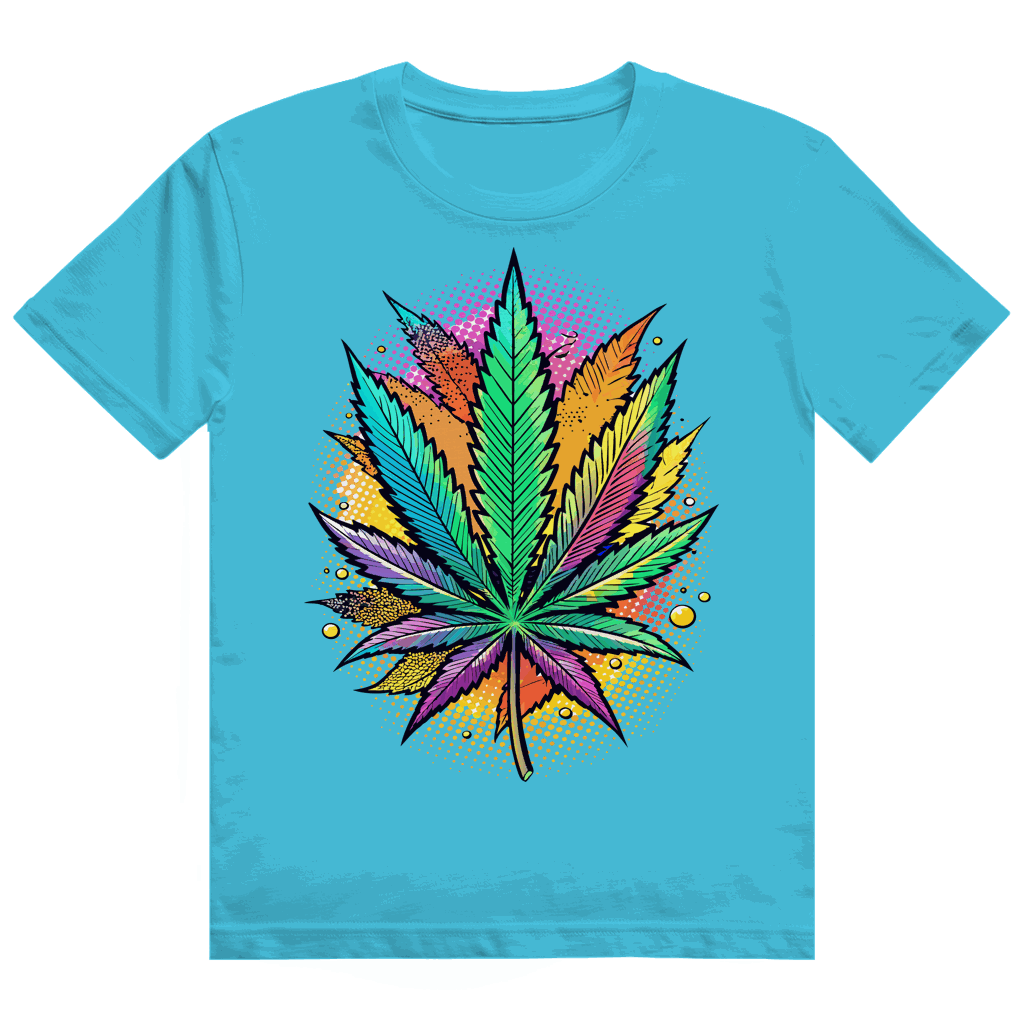 Heavy Cotton T-Shirt - Art Print Weed Leaf | Division420®
