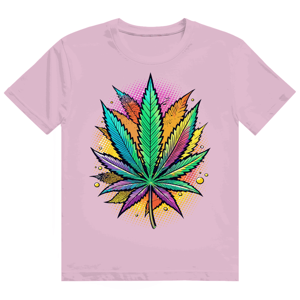 Heavy Cotton T-Shirt - Art Print Weed Leaf | Division420®