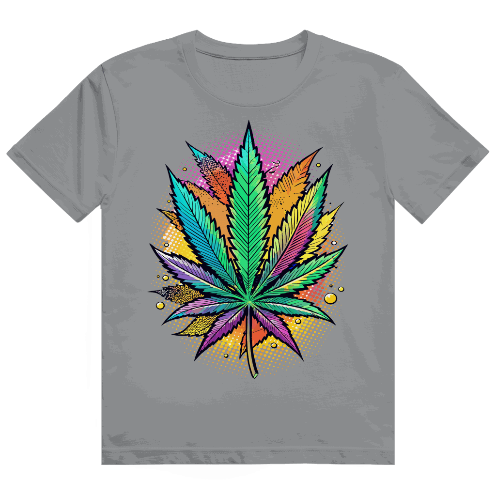 Heavy Cotton T-Shirt - Art Print Weed Leaf | Division420®