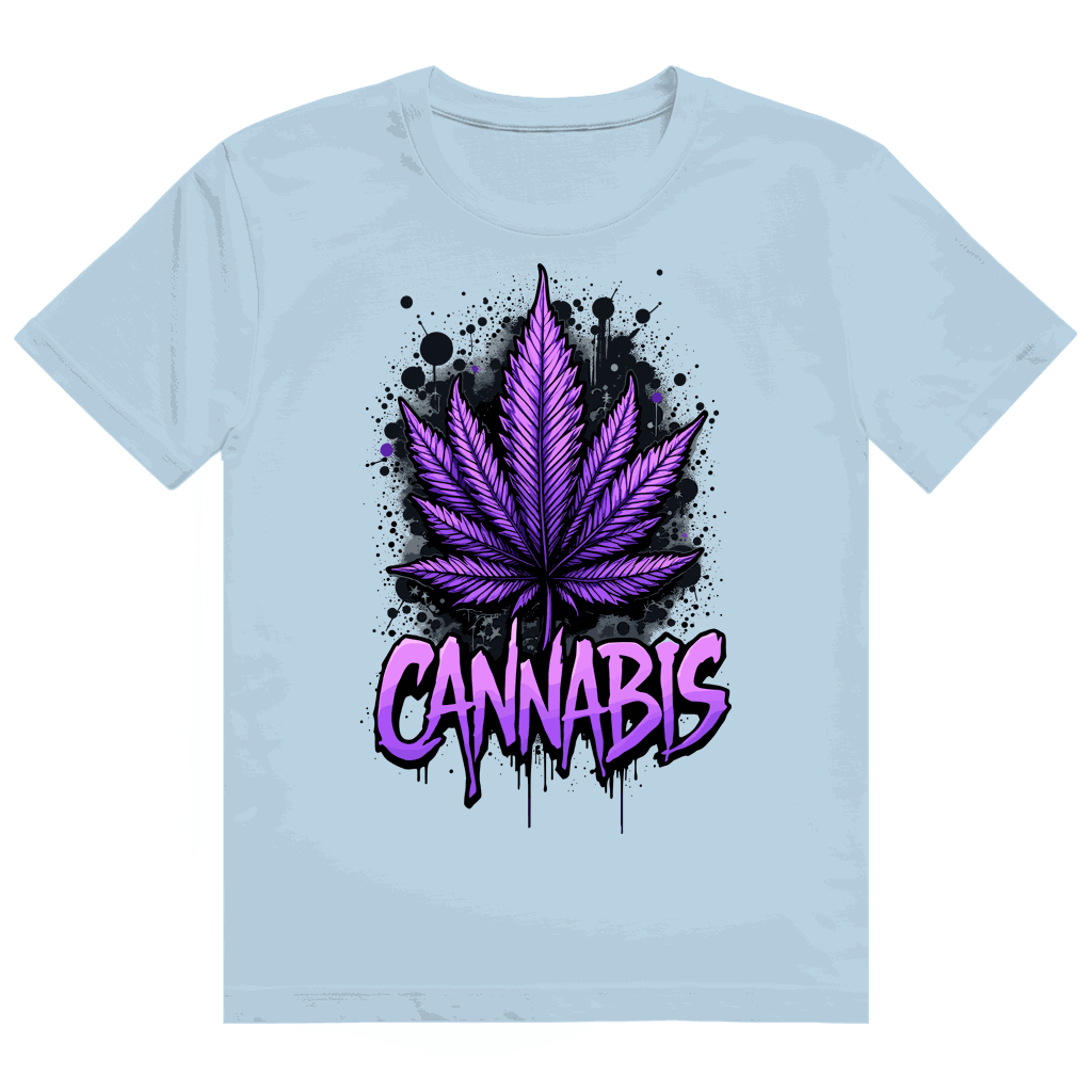 Heavy Cotton T-Shirt - Cannabis Leaf Art Print | Division420®